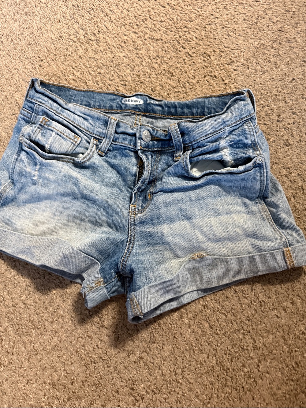 Old Navy Light Wash Denim Cuffed Women's Shorts